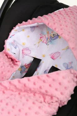 Babymam kocyk minky do fotelika nosidełka ciepły