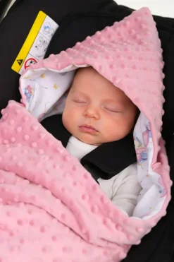 Babymam kocyk minky do fotelika nosidełka ciepły