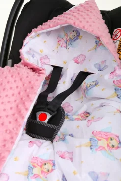 Babymam kocyk minky do fotelika nosidełka ciepły
