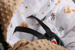 Babymam kocyk minky do fotelika nosidełka ciepły
