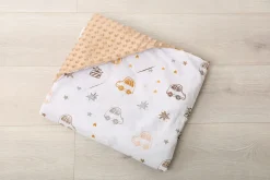 Babymam kocyk minky do fotelika nosidełka ciepły
