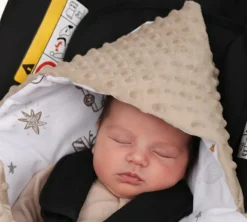 Babymam kocyk minky do fotelika nosidełka ciepły