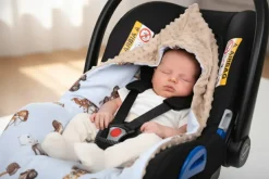 Babymam kocyk minky do fotelika nosidełka ciepły