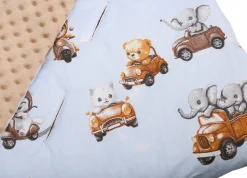 Babymam kocyk minky do fotelika nosidełka ciepły