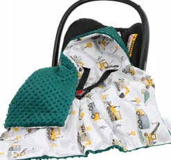 Babymam kocyk minky do fotelika nosidełka ciepły