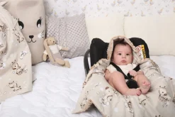 Babymam kocyk minky do fotelika nosidełka ciepły