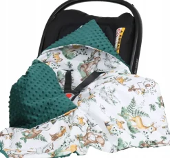 Babymam kocyk minky do fotelika nosidełka ciepły