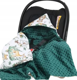 Babymam kocyk minky do fotelika nosidełka ciepły