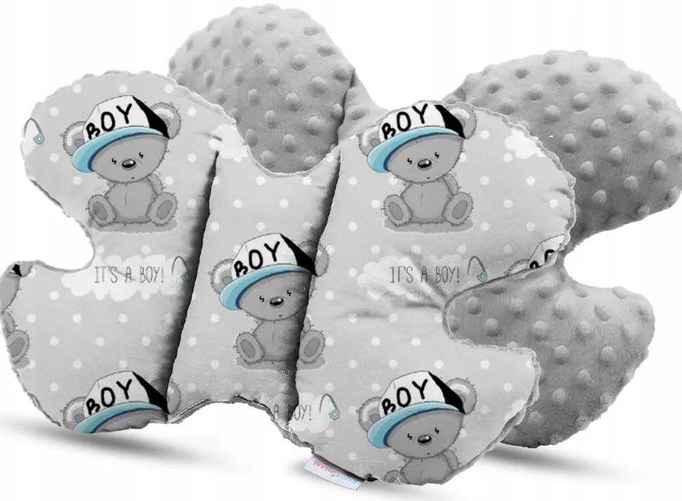 Babymam kocyk minky do wózka poduszka kołderka motylek 3w1