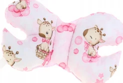 Babymam kocyk minky do wózka poduszka kołderka motylek 3w1