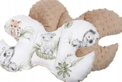 Babymam kocyk minky do wózka poduszka kołderka motylek 3w1