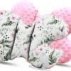 Babymam kocyk minky do wózka poduszka kołderka motylek 3w1
