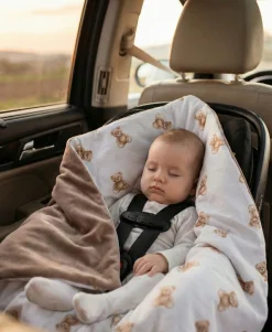Babymam kocyk otulacz do nosidełka wózka fotelika
