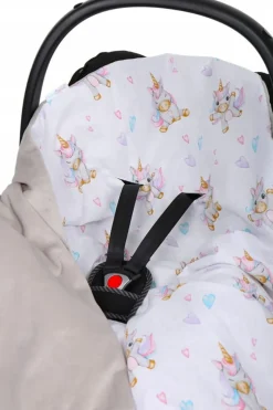 Babymam kocyk otulacz do nosidełka wózka fotelika
