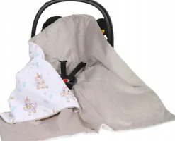 Babymam kocyk otulacz do nosidełka wózka fotelika