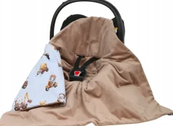 Babymam kocyk otulacz do nosidełka wózka fotelika
