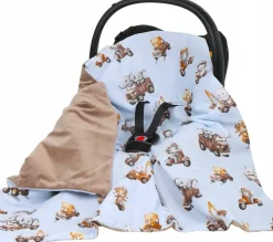 Babymam kocyk otulacz do nosidełka wózka fotelika