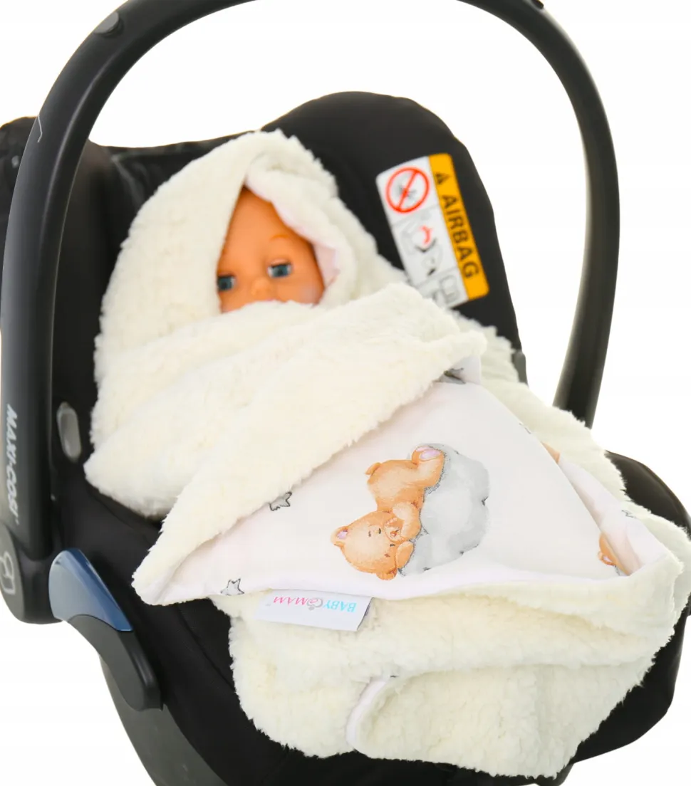 Babymam kocyk otulacz do nosidełka wózka fotelika