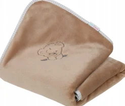 Babymam kocyk pluszowy haftowany 75x100 premium