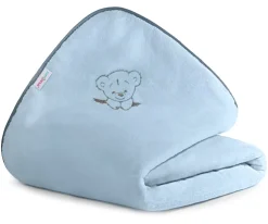 Babymam kocyk pluszowy haftowany 75x100 premium
