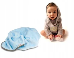 Babymam kocyk pluszowy haftowany 75x100 premium