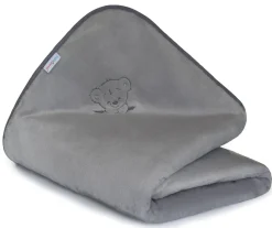 Babymam kocyk pluszowy haftowany 75x100 premium