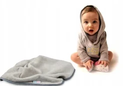 Babymam kocyk pluszowy haftowany 75x100 premium