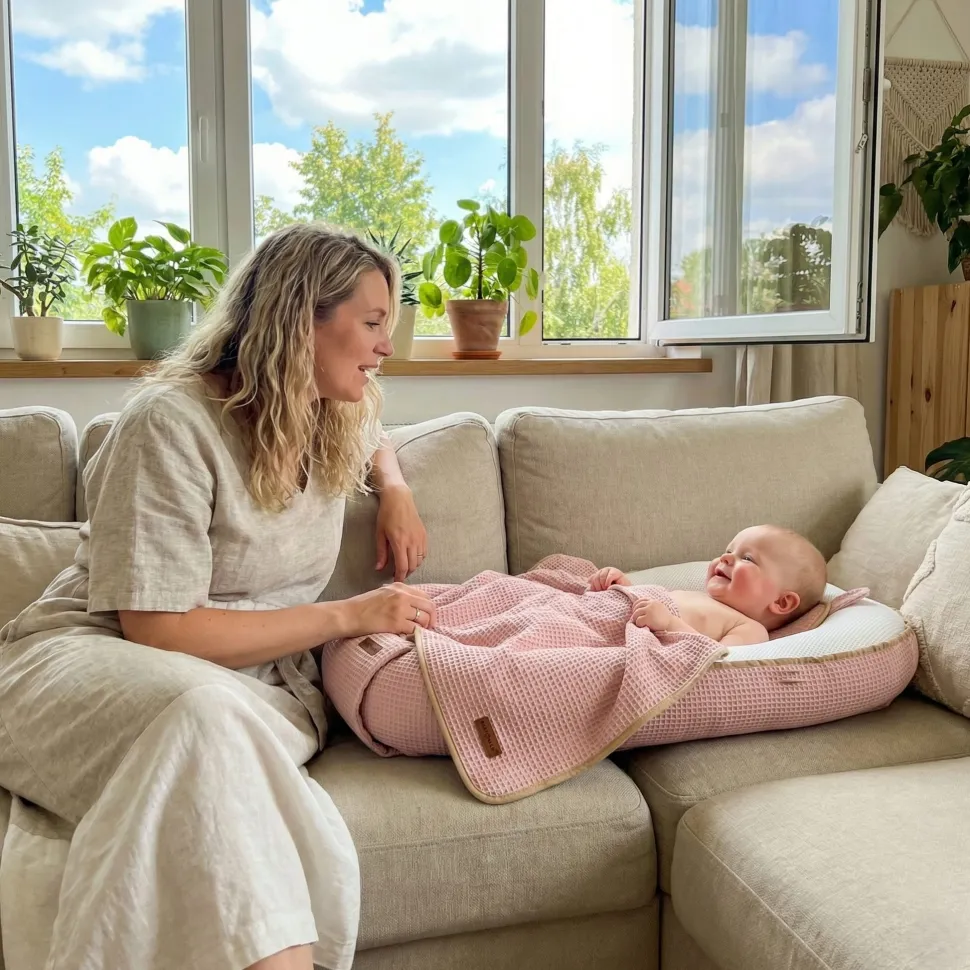 Babymam kokon niemowlęcy AIR 3D safe sleep set gniazdo kojec zestaw