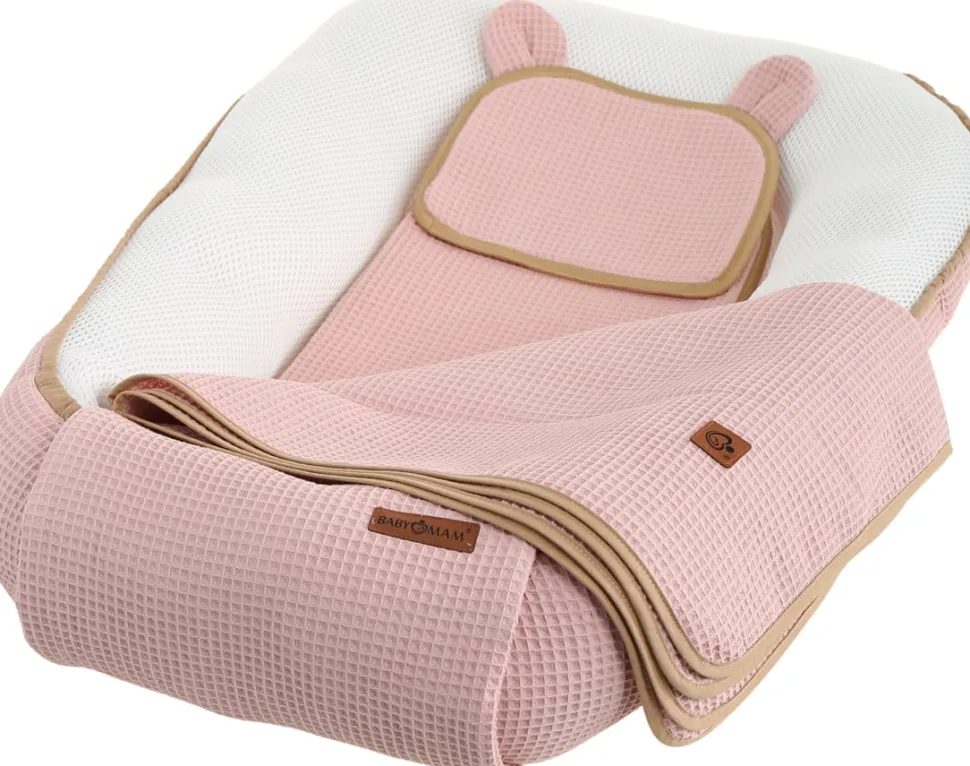 Babymam kokon niemowlęcy AIR 3D safe sleep set gniazdo kojec zestaw