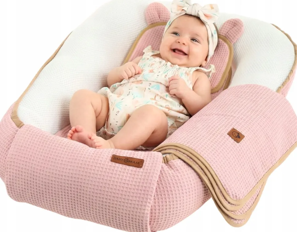 Babymam kokon niemowlęcy AIR 3D safe sleep set gniazdo kojec zestaw