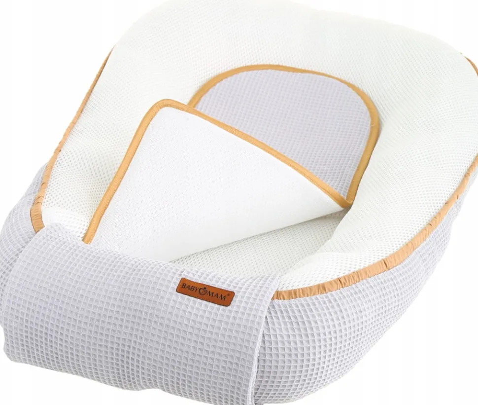 Babymam kokon niemowlęcy AIR 3D safe sleep set gniazdo kojec zestaw