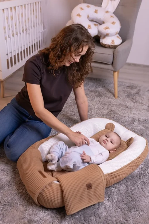 Babymam kokon niemowlęcy AIR 3D safe sleep set gniazdo kojec zestaw