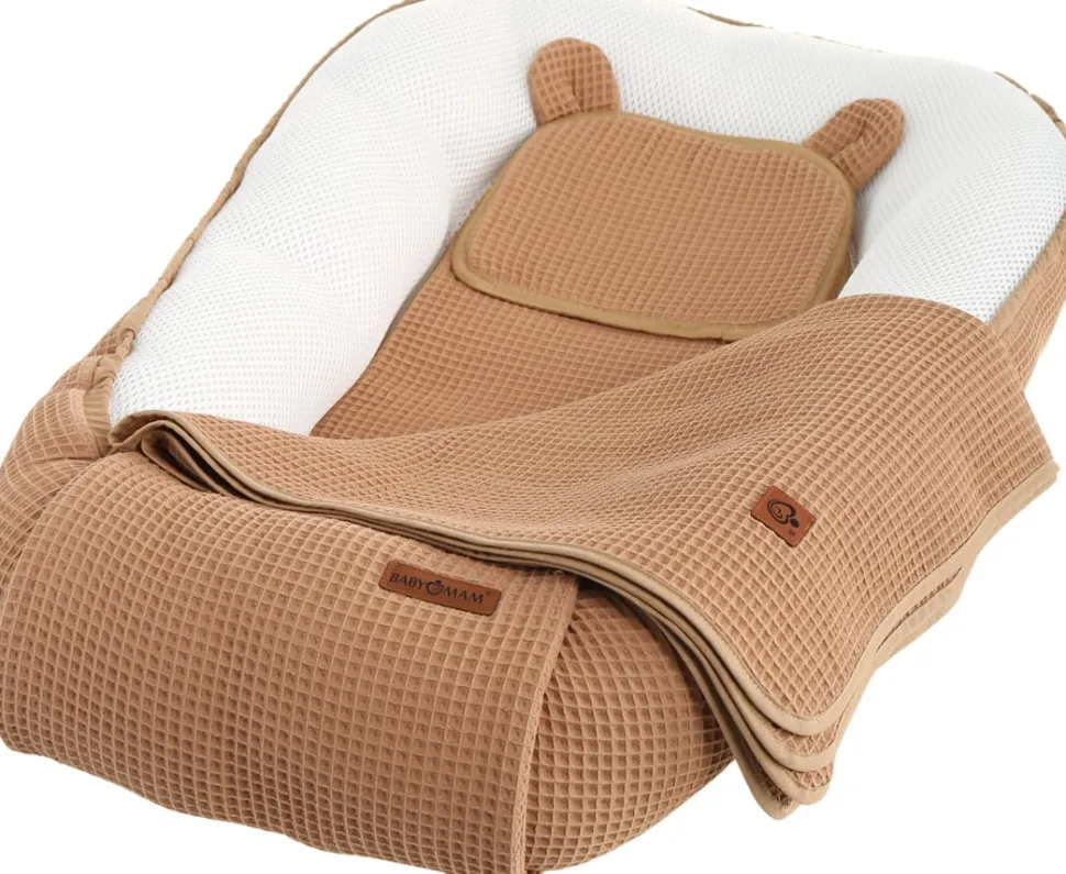Babymam kokon niemowlęcy AIR 3D safe sleep set gniazdo kojec zestaw