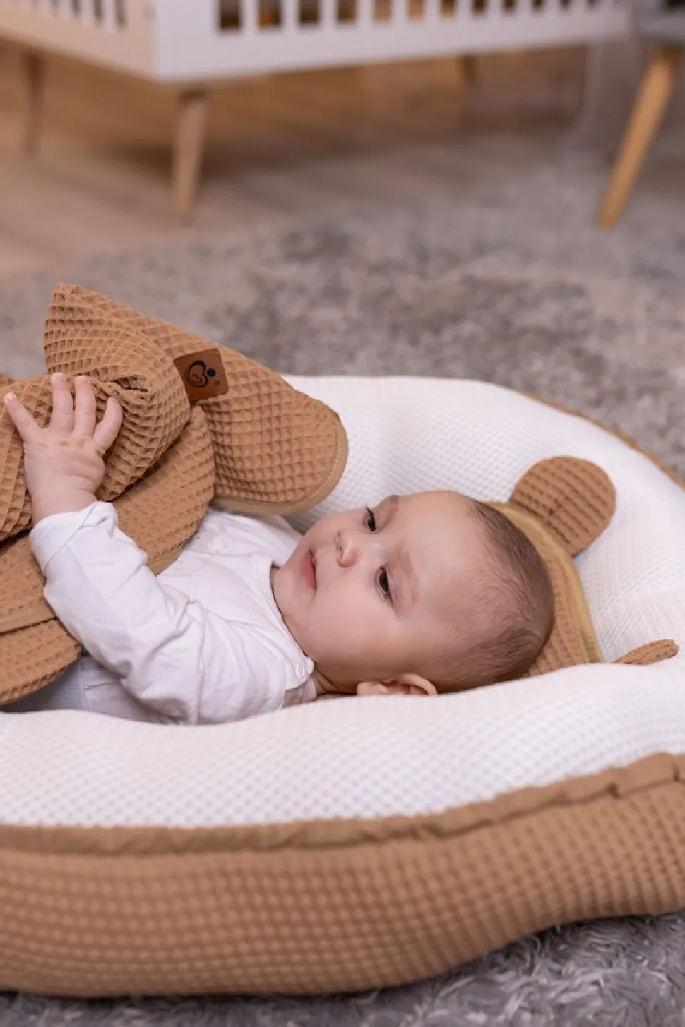 Babymam kokon niemowlęcy AIR 3D safe sleep set gniazdo kojec zestaw