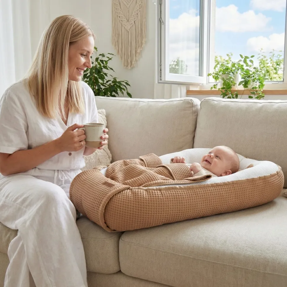 Babymam kokon niemowlęcy AIR 3D safe sleep set gniazdo kojec zestaw