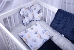Babymam kokon niemowlęcy gniazdo kojec minky 7 el.