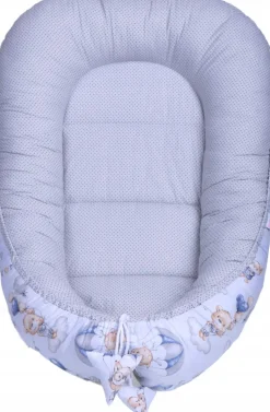 Babymam kokon niemowlęcy gniazdo kojec minky 7 el.