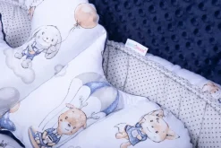 Babymam kokon niemowlęcy gniazdo kojec minky 7 el.