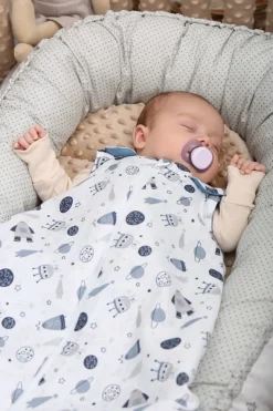 Babymam kokon niemowlęcy gniazdo kojec minky 7 el.