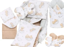 Babymam kokon niemowlęcy gniazdo kojec minky 7 el.