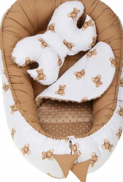 Babymam kokon niemowlęcy gniazdo kojec minky 7 el.