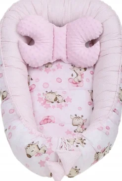 Babymam kokon niemowlęcy gniazdo kojec minky 7 el.