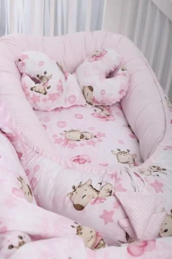 Babymam kokon niemowlęcy gniazdo kojec minky 7 el.