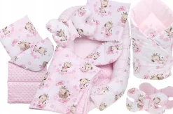 Babymam kokon niemowlęcy gniazdo kojec minky 7 el.