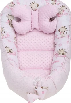 Babymam kokon niemowlęcy gniazdo kojec minky 7 el.
