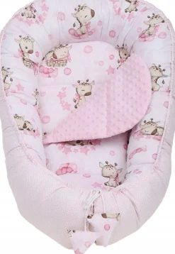 Babymam kokon niemowlęcy gniazdo kojec minky 7 el.