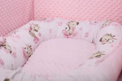 Babymam kokon niemowlęcy gniazdo kojec minky 7 el.