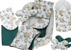 Babymam kokon niemowlęcy gniazdo kojec minky 7 el.