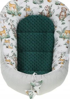 Babymam kokon niemowlęcy gniazdo kojec minky 7 el.