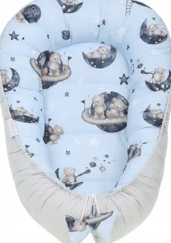 Babymam kokon niemowlęcy gniazdo kojec minky 7 el.